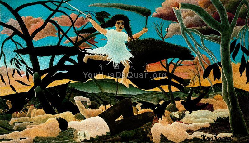 Rousseau's War(Discord on Horsebac) - 亨利·卢梭